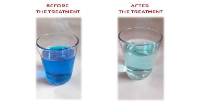 Decolorazione di refluo per cavitazione idrodinamica