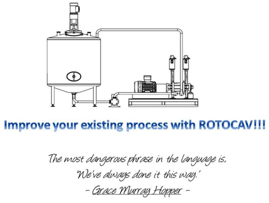 Process intensification with ROTOCAV