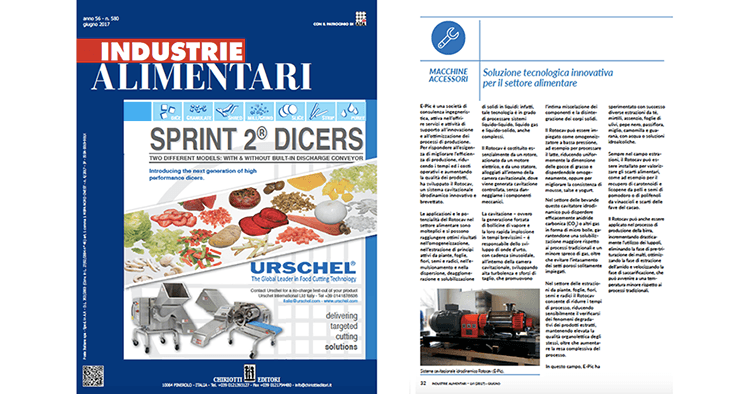 ROTOCAV on Industrie Alimentari magazine